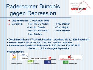 Paderborner Bündnis gegen Depression