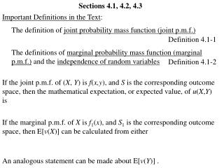 Sections 4.1, 4.2, 4.3