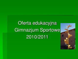 Oferta edukacyjna Gimnazjum Sportowe 2010/2011