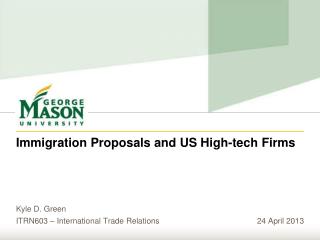 Immigration Proposals and US High-tech Firms