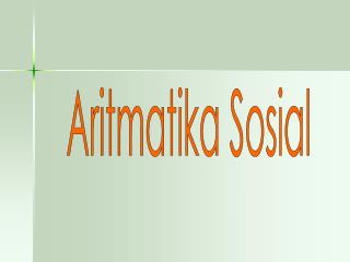 Aritmatika Sosial