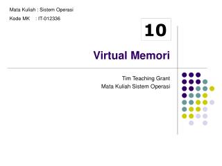 Virtual Memori