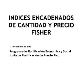 Programa de Planificación Económica y Social Junta de Planificación de Puerto Rico