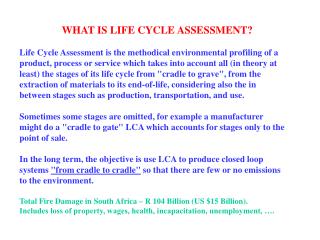 Example of Need for LCA: Oil Sands