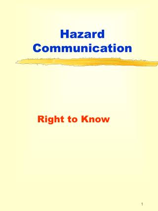 Hazard Communication