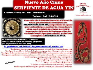 Nuevo Año Chino SERPIENTE DE AGUA YIN