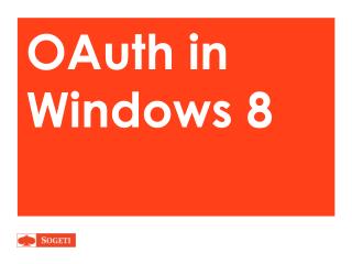 OAuth in Windows 8