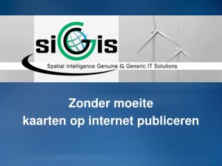 Zonder moeite kaarten op internet publiceren