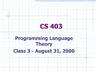 CS 403