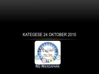 Kategese 24 Oktober 2010