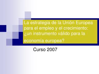 Curso 2007