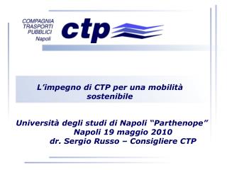 L’impegno di CTP per una mobilità sostenibile