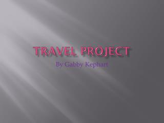 Travel Project