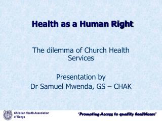 Health as a Human Right