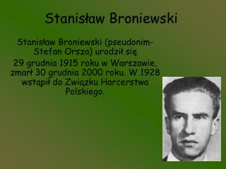 Stanisław Broniewski