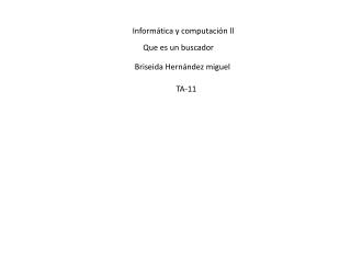 Informática y computación ll