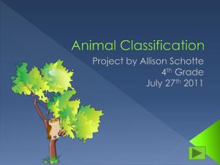 Animal Classification