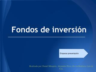 Fondos de inversión