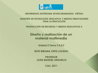 Diseño y realización de un material multimedia