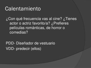 Calentamiento