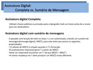 Assinatura digital Completa