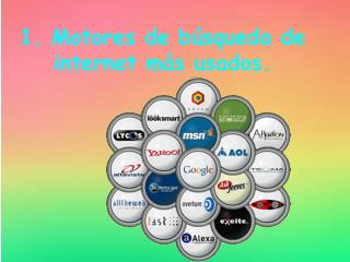 1. Motores de búsqueda de internet más usados.