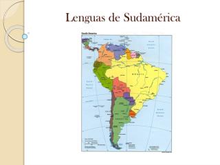 Lenguas de Sudamérica