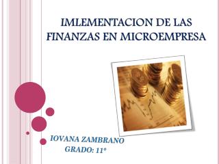 IMLEMENTACION DE LAS FINANZAS EN MICROEMPRESA