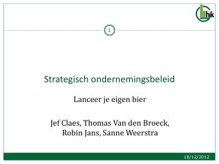 Strategisch ondernemingsbeleid