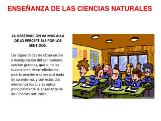 ENSEÑANZA DE LAS CIENCIAS NATURALES