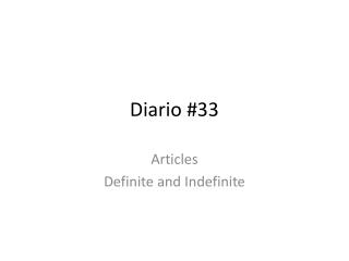 Diario #33