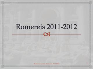 Romereis 2011-2012