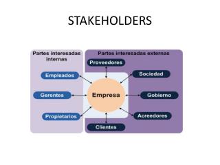 STAKEHOLDERS