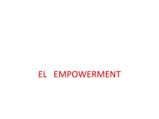 EL EMPOWERMENT