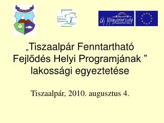 Fenntartható Fejlődés Helyi Programja