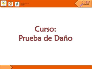 Curso: Prueba de Daño