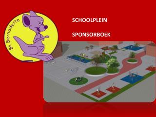 SCHOOLPLEIN SPONSORBOEK