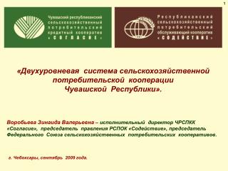 «Двухуровневая система сельскохозяйственной потребительской кооперации