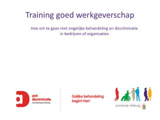 Training goed werkgeverschap