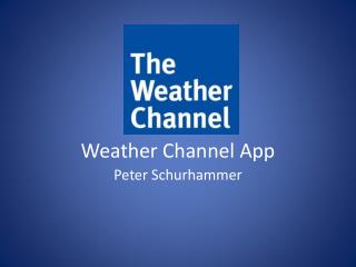 Weather Channel App