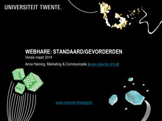 WEBHARE: STANDAARD/GEVORDERDEN