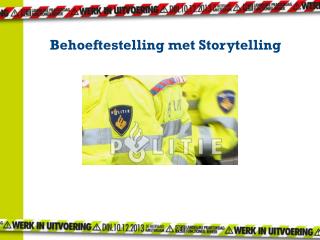 Behoeftestelling met Storytelling