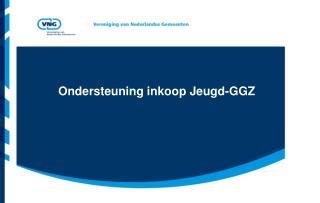 Ondersteuning inkoop Jeugd-GGZ