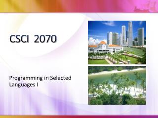 CSCI 2070