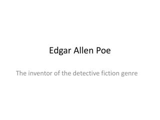 Edgar Allen Poe