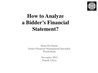 How to Analyze a Bidder’s Financial Statement?