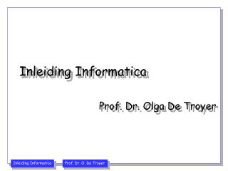 Inleiding Informatica