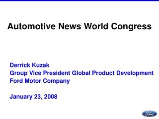 Automotive News World Congress