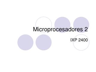 Microprocesadores 2
