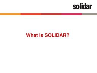 What is SOLIDAR?